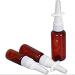 Vasana 12-Pack Refillable Amber Plastic Spray Bottles - Perfect for Travel Perfume Essential Oils & Make-Up | 20ml (0.67oz) Nose Spray Containers - Buy Online on GoSupps.com