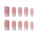RikView Square Press on Pearled French Tips Fake Nails - White Glossy Square Nails - Buy Online on GoSupps.com