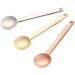 Round Metal Nectar Spoon - Golden Cream Scoop & Cosmetic Mask Stirring Spoon for Beauty & Skincare - Buy Online on GoSupps.com