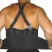 Captain Sports Lumbar Lower Back Brace | Removable Shoulder Straps | Fully Adjustable Support | Terry Lined And Aerated Nylon | Great for Pain in Lower and Upper Back | Men and Women