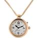 SHMIOU English Talking Watch for Women Pendant Round Bezel Golden for Senior Blind Visually Impaired Analog Voice with Alarm Date Output