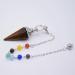 Shop Natural Stone Pendulum & 7 Chakra Necklace Premium Reiki Opal & Hexagonal Column Design for International Shipping - Buy Online on GoSupps.com
