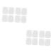 Gatuida 8 Pairs Insole Forefoot Pad of Comfortable Shoes Mat Metatarsal Foot Cushion Forefoot Cushioning Pads Insole Pads High Heel Insoles Sports Shoes Felt Cloth White Adhesive