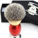 Premium Synthetic Hair Shaving Brush | Red & Silver Handle | Perfect Men's Gift Box - Buy Online on GoSupps.com