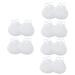 FOMIYES 6 Pairs Silicone Half Insoles Pads Foot Orthotics Forefoot Pad Gel Ball Foot Pads Half Foot Pads Plantar Metatarsal Pads Metatarsal Support Forefoot Insole White Non-Slip