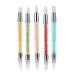 Frcolor 5pcs GEL Nail Art Pen Carving Brush Silicone Head Acrylic Handle Salon Tool Set