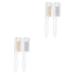 FOMIYES 4 Pcs Foldable Eyebrow Comb Eyebrow Comb Brush Portable Comb Multitools Multipurpose Eyebrow Brush Mascara Black Eyelash Beauty Comb Steel Teeth Handle Pc The Face