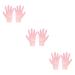Healeved 3 Pairs Water Proof Sun Protection Pink exfoliating Hand Gloves exfoliating Gloves Green Faux Fur scrunchies Soft Cosmetic Gloves moisturizing whitening