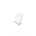ATBMOMENTSS Modern White Makeup Mirror  Free-Standing and SINGELE-Sided SELF-Portrait Mirror Desk Mirror for Bedroom BATHROON  Office Dorm