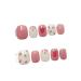 Detachable Handmade false nails with design dopamine bubble love girl press on Nail enhancement false nails (Color : 13 Size : S)