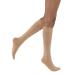 JOBST Opaque SoftFit 15-20 mmHg Closed Toe Knee High Compression Stocking, Natural, Large Natural Large