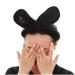 Sweet Twist Plush Bunny Rabbit Ear Headband - Stretchable Makeup Headband (White) - Buy Online on GoSupps.com
