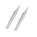 Surgical tweezers for ingrown hair professional comedones extractors stainless steel ingrown hair tweezers precision sharp needle nose pointed tweezers splinters (2 pieces)