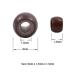 200 Pcs 3.0mm Brown Silicone-Lined Copper Nano Rings Micro Beads for Hair Extensions - Buy Online on GoSupps.com