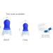 Pressure Reducing Silicone Earplugs - Noise Cancelling Travel Accessory | Hearing Protection for Flights - 2 Pairs - Buy Online on GoSupps.com