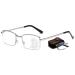 Koosufa foldable varifocal glasses progressive multifocus anti-blue light reading glasses men metal half frame.