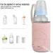Portable USB Baby Bottle Warmer Insulation Bag with USB Charging Port - Pink - Buy Online on GoSupps.com