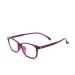 PARWANA Fashion Reading Glasses Blue Light Blocking Computer Readers Clear Vision Flat Light Mirror Eyeglasses for Women/Men +100 Purple