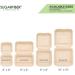 50 Count Sugarfiber 6x6 Compostable Square Hinged Container - Eco-Friendly Plant Fibers - Buy Online on GoSupps.com