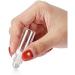 Mini Clear Glass Bottles for Essential Oils - 6 Pack with Stainless Steel Roller Balls & Black Caps - Perfect for Travel Samples Make-up & Cosmetics - Buy Online on GoSupps.com