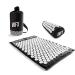 #Doyoufitness acupressure mat with pillow + carrying bag |66cm x 40cm x 2cm & 3cm x 16cm x 10cm |Ideal for massage relaxation & meditation |Relief of head neck and back pain black