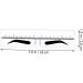 Angoily 50pcs Eyebrow Positioning Ruler Stickers Transparent Ruler Eyebrow Drawing Tool Eyebrow Trimming Set 18.00X3.80X0.10CM Blue - Buy Online on GoSupps.com