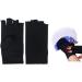 Nail Dryer Anti UV Protection Gloves Led Lamp Radiation UV Shield Fingerless Gloves Nail Art Dryer Tools for Salon Home 1 Pair Black nail art gloves - Buy Online on GoSupps.com