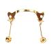 Casota replacement glasses cushion holder nose bridge vintage glasses in oxenhorn shape nose bridge metal glasses frame nasal cushion arm replacement glasses repair set gold