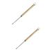 FRCOLOR 2pcs Titanium Alloy Ear Spoon Ear Pick Spoon Titanium Alloy Earpick Ear Cleaner Tools Portable Ear Pick Ear Wax Cleaner Digging Ear Spoons Earwax Removable Spoon Ear Wax Picker Goldenx2pcs 11.2x0.7cmx2pcs