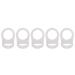 GLASSNOBLE Pacifier Clip 5 Pack Luminous Silicone Pacifiers Baby Pacifier Holder Clip Adapter Rings Multicolor