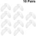 FARUTA 10 Pairs Silicone Eyeglass Nose Pads | Sticky D Shape Adhesive Grips for Spectacles & Sunglasses - Lift & Raiser Pads for Comfort - Buy Online on GoSupps.com