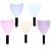 WSERE 5 Pieces Professional Hair Barber Salon Mask Shield  Plastic Hairdressing Haircut Face Protector Mask  Reusable Face Spray Shield Protect Styling Tools  Random Color Hairspray Shield for Face