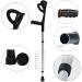 Foldable Forearm Crutches for Adults Elderly Handicapped Disabled Lightweight Aluminum Walking Stick for Height 140-190cm Non-Slip Tips (1 Pair) Prosperous - Buy Online on GoSupps.com