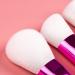 Makeup Brush Set - 8 Portable Pink Synthetic Hair Brushes for Beginners | Essential Makeup Tools for Powder Sculpting & Eyeshadow - Buy Online on GoSupps.com