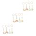 SAFIGLE 12 Pcs Baby Gym Home Accessories Decor Baby Chew Toys Woody Plush Toys Decoraciones para Salas De Casa Wood Baby Gym Toys Wood Baby Gym Hanging Toys Children Room Decors Hemuhuan Greenx3pcs 26X8.5CMx3pcs