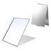 LELE LIFE 2Pack Ultra-Slim Portable Folding Mirror Aluminum Shell Easy to Carry Travel Makeup Mirror Desktop Folding Mirror Vanity Mirror 6.7 5.1in L Large