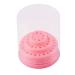 Nail Drill Bits Holder Acrylic Nail Drill Stand Displayer Organizer Container 48 Holes Manicure Tools Storage Box With Acrylic Cover Pink nail drill bit Organizer