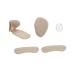 FRCOLOR Comfortable Foot Pads 5pcs Insole Set Heel Shoe Grips for Women Lighter Fluid High Heel Pads Self-Adhesive Shoe Insoles High Self-Adhesive Shoe Pads Assorted Color M