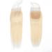 613 Closure 4X4 Lace Closure Brazilian Virgin Human Hair Straight Closure Blonde Closure Free Part 613 4X4 Closure Unprocessed Human Hair Closure 12 inch 12 inch-613 closure