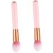 Baluue 2pcs Makeup Brush for Woman Makeup Brushed Concealer Brush Highlighter Cosmetics Powder Brush Wooden - Buy Online on GoSupps.com