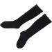 280D Compression Socks - High Elastic Knee Highs Closed Toe - Black | Best for Travel & Health - Buy Online on GoSupps.com