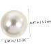 NUOBESTY Faux Pearls 150 Sets Rivet of Nail Decorative Handmade Accessories Imitation Rivets Design Materials Buttons 1.2 White - Buy Online on GoSupps.com