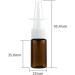 6 Pack 10ml Refillable Glass Nasal Spray Bottles - Travel Cosmetic & Makeup Storage - Brown - Buy Online on GoSupps.com
