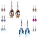 Quartz Stone Lymphatic Magnetic Therapy Earrings Lymphvity Germanium Earrings Lymphatic Drainage Slimming Earrings Lymphvity Magnetic Therapy Earrings Lymphatic Drainage Earrings (2Pairs-Q)