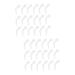 Gleavi 40 pairs of non -slip cover for glasses Tool set for glasses suits for children children's suit ironing tips for glasses sunglasses for children children's glasses sport white suite whitex2stk 4.2x2.3cmx2pcs