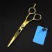 Hair Cutting Scissors 5.5/6 Inch Professional JP 440c Steel Gold Gem Hair Scissors Haircut Thinning Barber Cutting Shears Hairdresser Scissors Set - Buy Online on GoSupps.com
