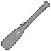 Z&J SPORT Bag for Dragon Boat Paddle/One Paddle/Team Paddle/Space/Saving/Large Capacity/Adjustable Shoulder Strap/Carry Handle Grey