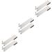 UKCOCO Clothes Rack 6 Pcs No Punching Hook Storage Hooks Kitchen Door Hanger Over Hanging Hook Glass Door Cabinet Door 18X4.2CMx3pcs Silver2x3pcs