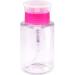 Nail Varnish Remover Pump Bottle Dispenser The Gel Bottle Nail Polish Remover Dispenser Empty Clear Push Down Bottle Plastic Pump Liquid Container Rosy 180ml - Buy Online on GoSupps.com