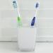 Home Basics White Plastic Toothbrush Holder Tumbler - Break-Resistant Bathroom Accessory - Buy Online on GoSupps.com